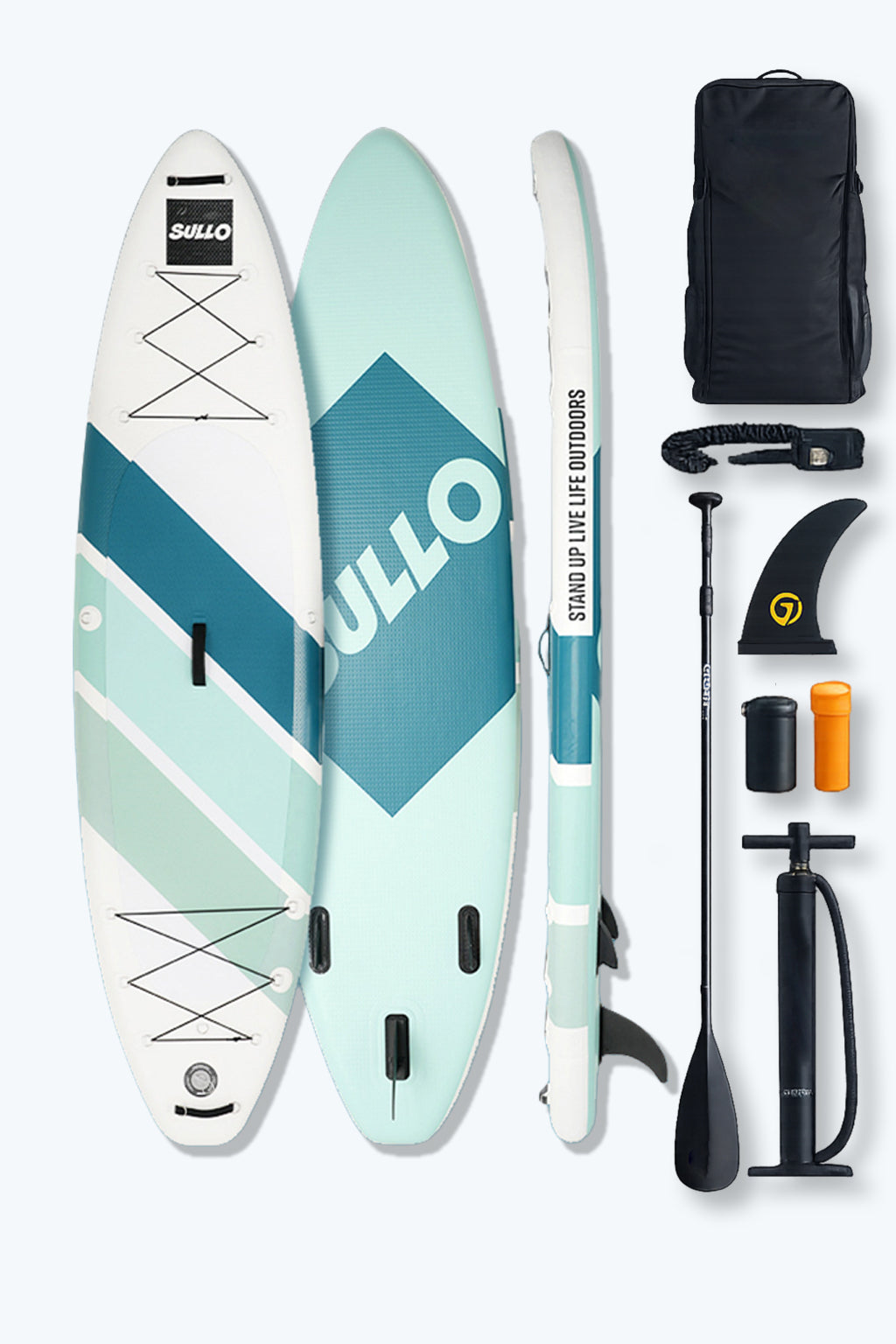VoErnone 10.5' Inflatable Stand Up Paddle Board, 10.5ft x 32" x 6" Premium ISUP with Telescopic Paddle, Sleek Geometric Non-Slip Paddleboard for Adults Lake Cruising