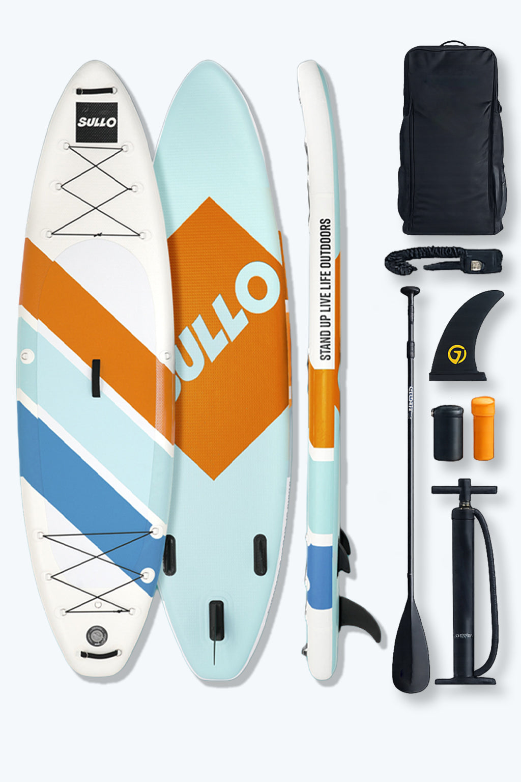 VoErnone 10.5' Inflatable Stand Up Paddle Board, 10.5ft x 32" x 6" Premium ISUP with Telescopic Paddle, Sleek Geometric Non-Slip Paddleboard for Adults Lake Cruising