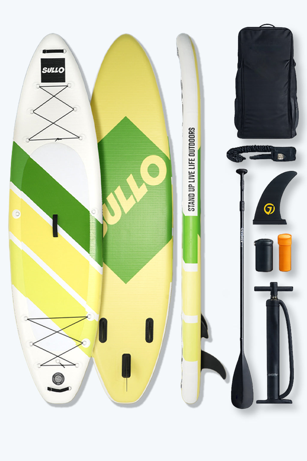 VoErnone 10.5' Inflatable Stand Up Paddle Board, 10.5ft x 32" x 6" Premium ISUP with Telescopic Paddle, Sleek Geometric Non-Slip Paddleboard for Adults Lake Cruising
