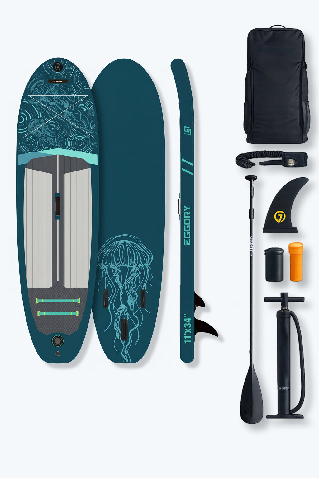 Premium aufblasbares Paddle-Board mit Zubehör | Voernone