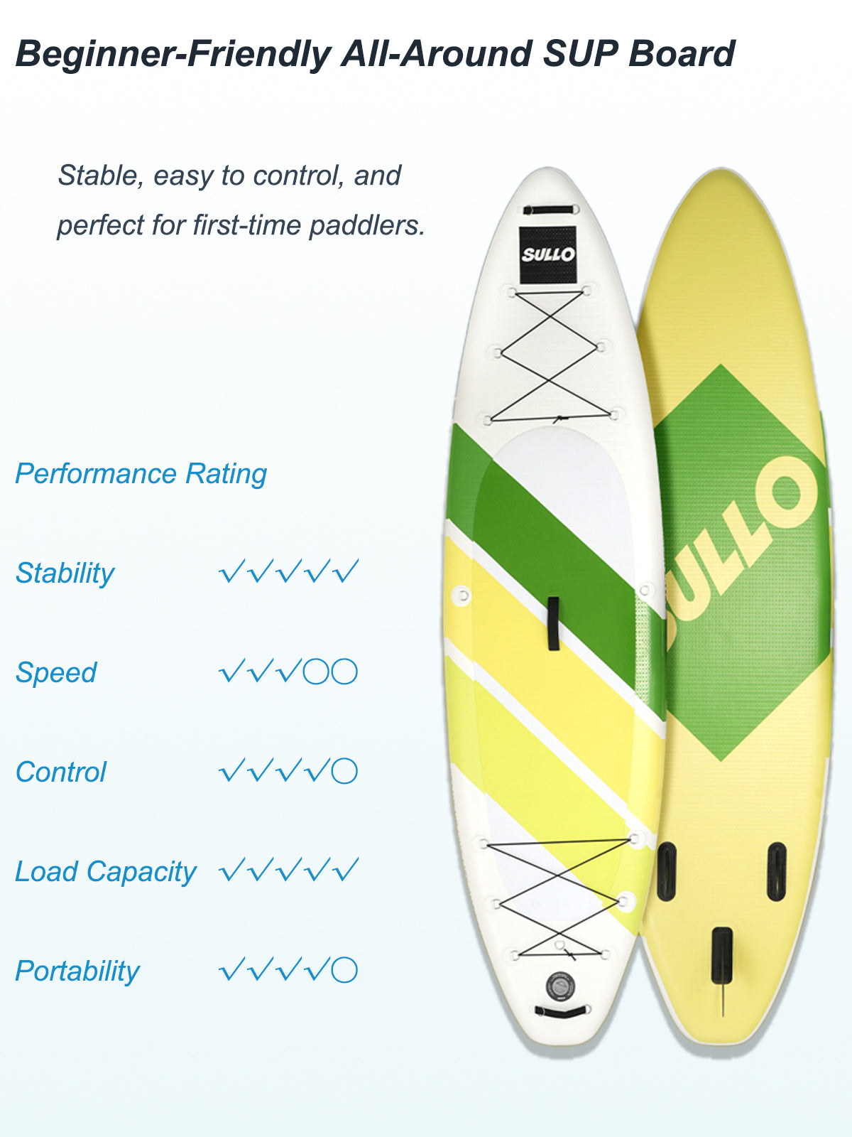 VoErnone 10.5' Inflatable Stand Up Paddle Board, 10.5ft x 32" x 6" Premium ISUP with Telescopic Paddle, Sleek Geometric Non-Slip Paddleboard for Adults Lake Cruising