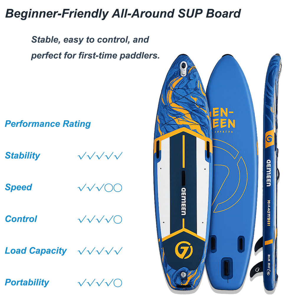 Inflatable Stand Up Paddle Board for Adults | Stable All-Around SUP Board with Premium Accessories