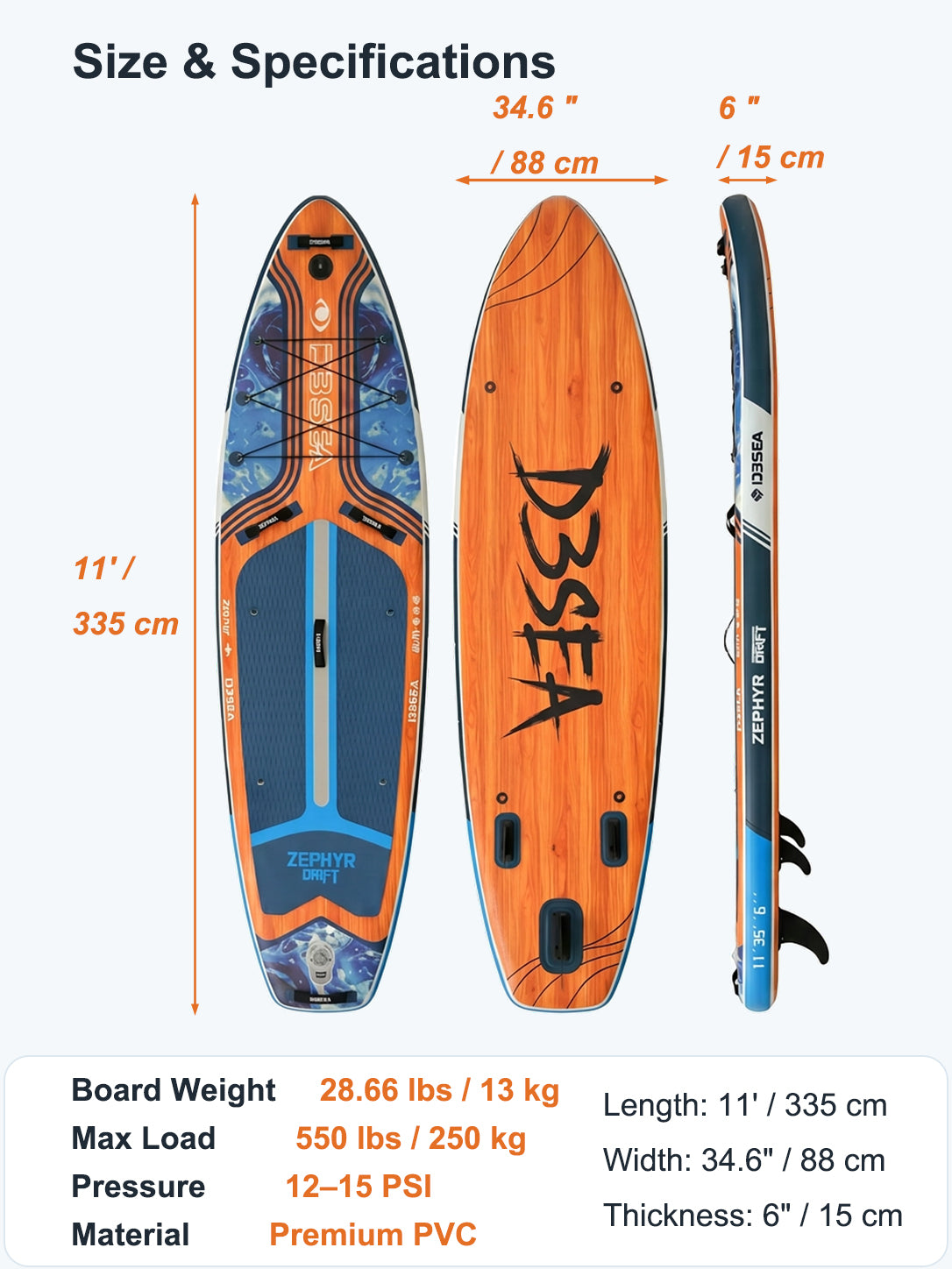 VoErnone Inflatable Stand Up Paddle Board for Adults & Beginners
