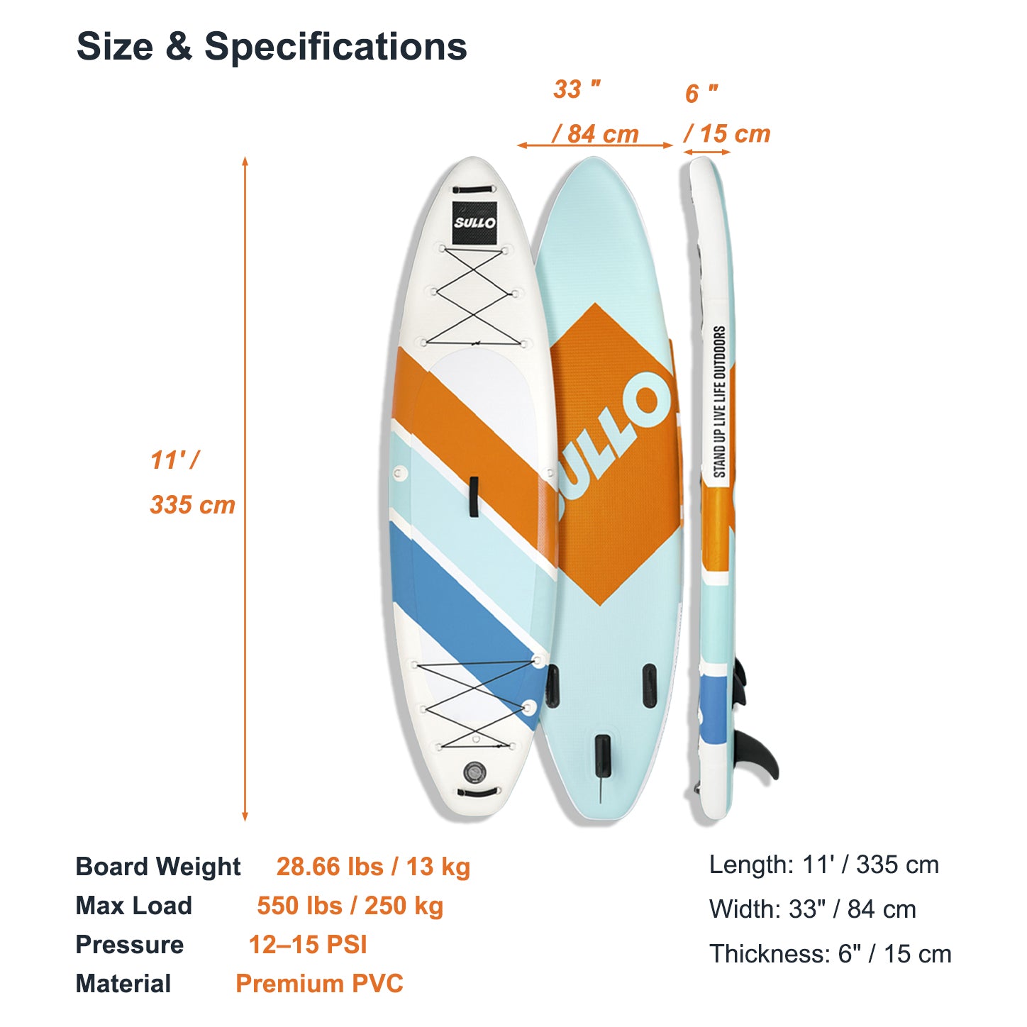 VoErnone Inflatable Stand Up Paddle Board, Premium ISUP with Telescopic Paddle, Sleek Geometric Non-Slip Paddleboard for Adults Lake Cruising
