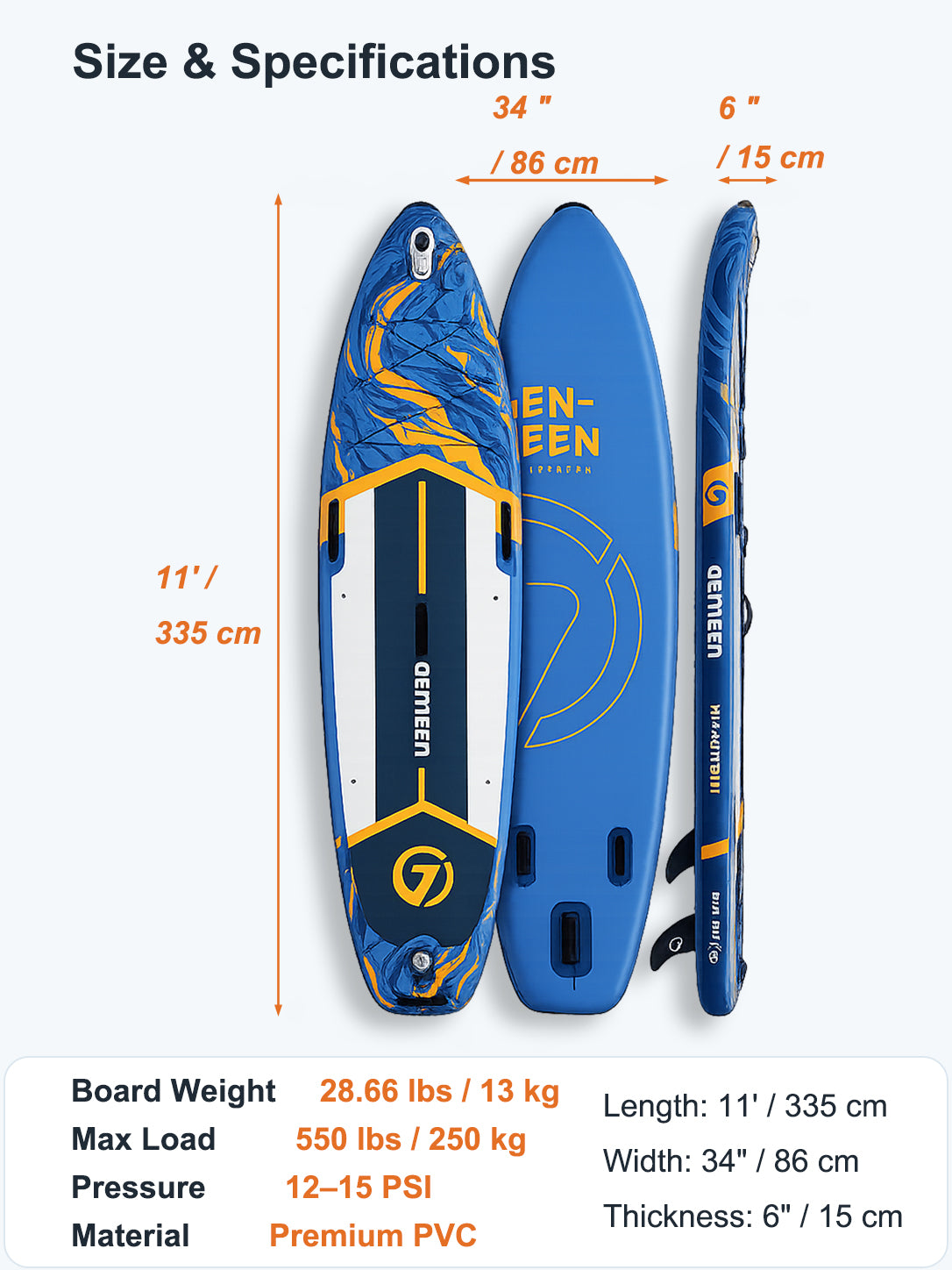 Inflatable Stand Up Paddle Board for Adults | Stable All-Around SUP Board with Premium Accessories