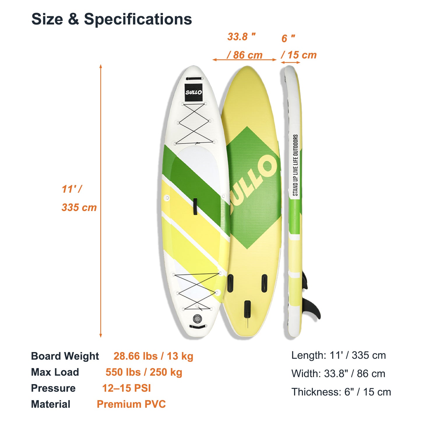 VoErnone Inflatable Stand Up Paddle Board, Premium ISUP with Telescopic Paddle, Sleek Geometric Non-Slip Paddleboard for Adults Lake Cruising