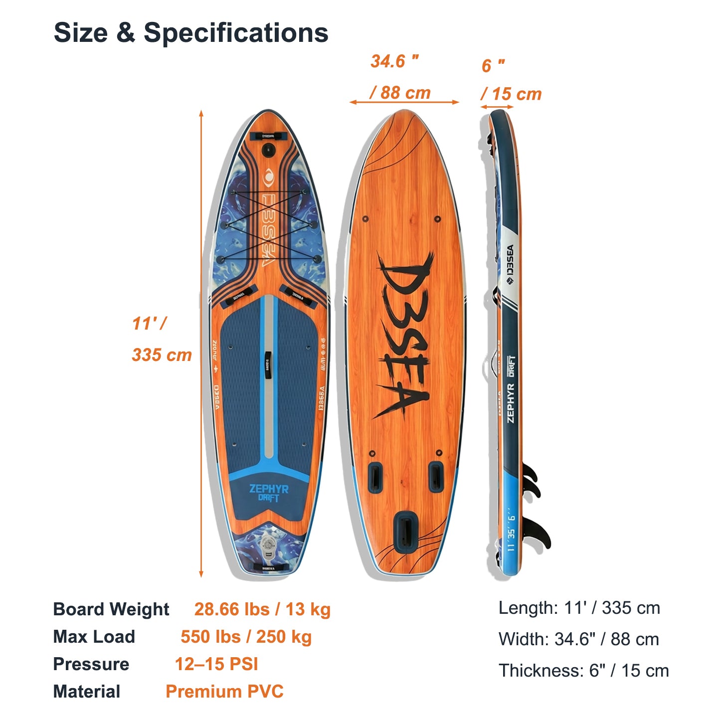VoErnone Inflatable Stand Up Paddle Board for Adults & Beginners