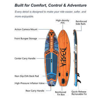VoErnone Inflatable Stand Up Paddle Board for Adults & Beginners