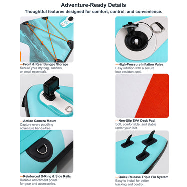 Inflatable Stand Up Paddle Board for Adults | Stable All-Around SUP Board with Premium Accessories